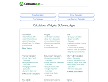 Tablet Screenshot of calculatorcat.com